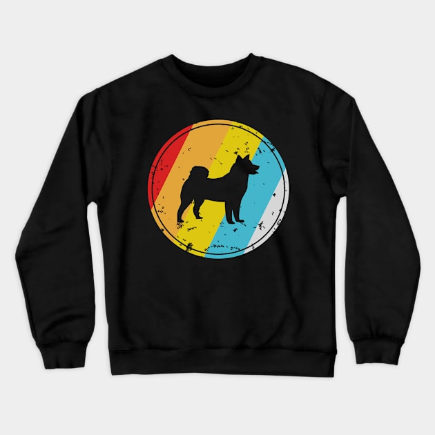 Retro Husky Dog Crewneck Sweatshirt by funkyteesfunny